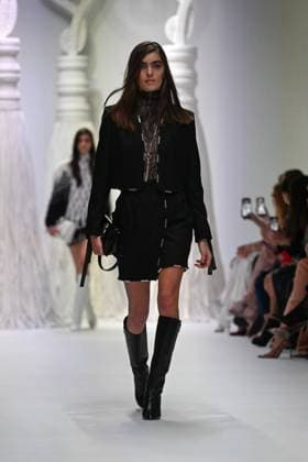 Milan, Milan Women s Fashion Week: Fall Winter 2025 - Women s Fashion, Fall Winter 2025.- Genny fashion show - catwalk in the photo: model  Copyright: xSimonaxChiocciax xipa-agency.netx xSimonaxChiocciax IPA_Agency_IPA54641716