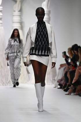 Milan, Milan Women s Fashion Week: Fall Winter 2025 - Women s Fashion, Fall Winter 2025.- Genny fashion show - catwalk in the photo: model  Copyright: xSimonaxChiocciax xipa-agency.netx xSimonaxChiocciax IPA_Agency_IPA54641755