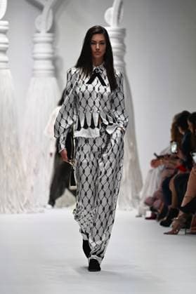 Milan, Milan Women s Fashion Week: Fall Winter 2025 - Women s Fashion, Fall Winter 2025.- Genny fashion show - catwalk in the photo: model  Copyright: xSimonaxChiocciax xipa-agency.netx xSimonaxChiocciax IPA_Agency_IPA54641758