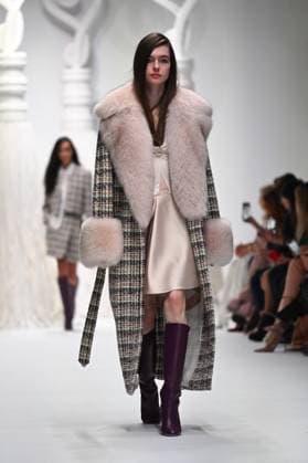 Milan, Milan Women s Fashion Week: Fall Winter 2025 - Women s Fashion, Fall Winter 2025.- Genny fashion show - catwalk in the photo: model  Copyright: xSimonaxChiocciax xipa-agency.netx xSimonaxChiocciax IPA_Agency_IPA54641775