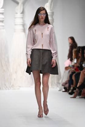 Milan, Milan Women s Fashion Week: Fall Winter 2025 - Women s Fashion, Fall Winter 2025.- Genny fashion show - catwalk in the photo: model  Copyright: xSimonaxChiocciax xipa-agency.netx xSimonaxChiocciax IPA_Agency_IPA54641791