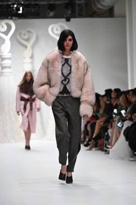 Milan, Milan Women s Fashion Week: Fall Winter 2025 - Women s Fashion, Fall Winter 2025.- Genny fashion show - catwalk in the photo: model  Copyright: xSimonaxChiocciax xipa-agency.netx xSimonaxChiocciax IPA_Agency_IPA54641813