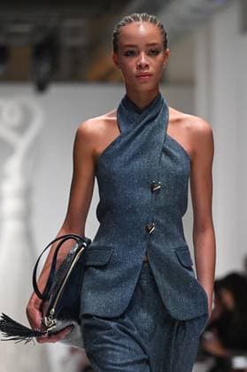 Milan, Milan Women s Fashion Week: Fall Winter 2025 - Women s Fashion, Fall Winter 2025.- Genny fashion show - catwalk in the photo: model  Copyright: xSimonaxChiocciax xipa-agency.netx xSimonaxChiocciax IPA_Agency_IPA54641839