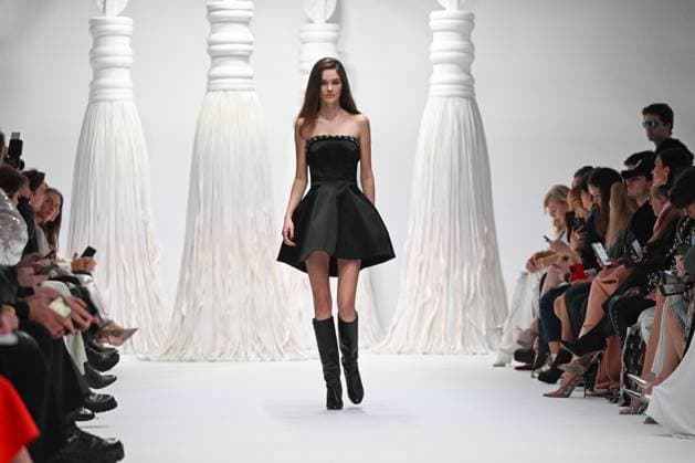 Milan, Milan Women s Fashion Week: Fall Winter 2025 - Women s Fashion, Fall Winter 2025.- Genny fashion show - catwalk in the photo: model  Copyright: xSimonaxChiocciax xipa-agency.netx xSimonaxChiocciax IPA_Agency_IPA54641902