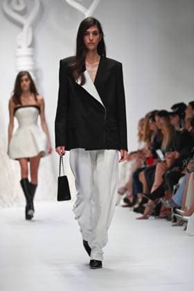 Milan, Milan Women s Fashion Week: Fall Winter 2025 - Women s Fashion, Fall Winter 2025.- Genny fashion show - catwalk in the photo: model  Copyright: xSimonaxChiocciax xipa-agency.netx xSimonaxChiocciax IPA_Agency_IPA54641918