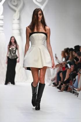 Milan, Milan Women s Fashion Week: Fall Winter 2025 - Women s Fashion, Fall Winter 2025.- Genny fashion show - catwalk in the photo: model  Copyright: xSimonaxChiocciax xipa-agency.netx xSimonaxChiocciax IPA_Agency_IPA54641923