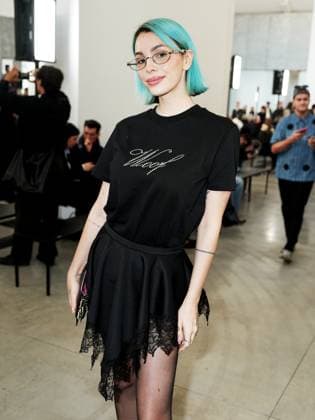 Milan, Milan Women s Fashion Week: Fall Winter 2025 - Blumarine fashion show - front row - Pictured: Rose Villain  Copyright: xRiccardoxGiordanox xipa-agency.netx xRiccardoxGiordanox IPA_Agency_IPA54642729