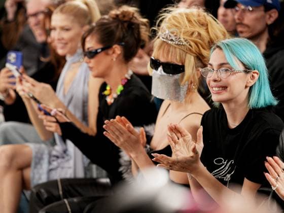 Milan, Milan Women s Fashion Week: Fall Winter 2025 - Blumarine fashion show - front row - Pictured: Rose Villain, Miss Keta  Copyright: xRiccardoxGiordanox xipa-agency.netx xRiccardoxGiordanox IPA_Agency_IPA54642758