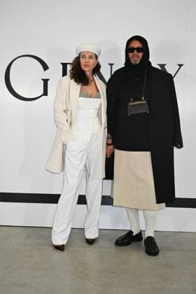 Milan, Milan Women s Fashion Week: Fall Winter 2025 - Women s Fashion, Fall Winter 2025.- Genny fashion show - guests in the photo: Gennady and Nostrova Ivetta  Copyright: xSimonaxChiocciax xipa-agency.netx xSimonaxChiocciax IPA_Agency_IPA54643759