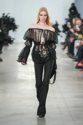 Milan, Milan Women s Fashion Week: Fall Winter 2025 26 - Women s Fashion, Fall Winter 2025 26 - Blumarine fashion show - catwalk in the photo: Model  Copyright: xRiccardoxGIordanox xipa-agency.netx xRiccardoxGIordanox IPA_Agency_IPA54644545