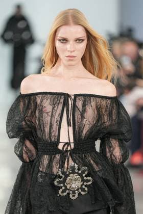 Milan, Milan Women s Fashion Week: Fall Winter 2025 26 - Women s Fashion, Fall Winter 2025 26 - Blumarine fashion show - catwalk in the photo: Model  Copyright: xRiccardoxGIordanox xipa-agency.netx xRiccardoxGIordanox IPA_Agency_IPA54644569