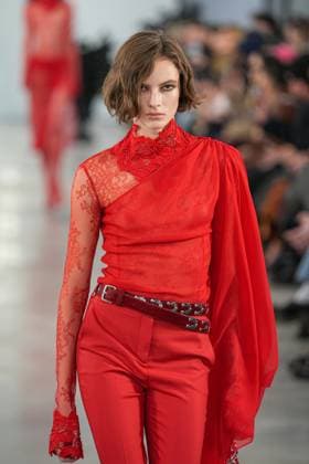 Milan, Milan Women s Fashion Week: Fall Winter 2025 26 - Women s Fashion, Fall Winter 2025 26 - Blumarine fashion show - catwalk in the photo: Model  Copyright: xRiccardoxGIordanox xipa-agency.netx xRiccardoxGIordanox IPA_Agency_IPA54644630