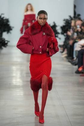 Milan, Milan Women s Fashion Week: Fall Winter 2025 26 - Women s Fashion, Fall Winter 2025 26 - Blumarine fashion show - catwalk in the photo: Model  Copyright: xRiccardoxGIordanox xipa-agency.netx xRiccardoxGIordanox IPA_Agency_IPA54644654