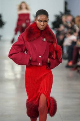 Milan, Milan Women s Fashion Week: Fall Winter 2025 26 - Women s Fashion, Fall Winter 2025 26 - Blumarine fashion show - catwalk in the photo: Model  Copyright: xRiccardoxGIordanox xipa-agency.netx xRiccardoxGIordanox IPA_Agency_IPA54644662