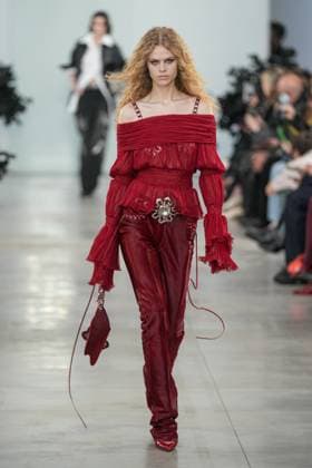 Milan, Milan Women s Fashion Week: Fall Winter 2025 26 - Women s Fashion, Fall Winter 2025 26 - Blumarine fashion show - catwalk in the photo: Model  Copyright: xRiccardoxGIordanox xipa-agency.netx xRiccardoxGIordanox IPA_Agency_IPA54644669