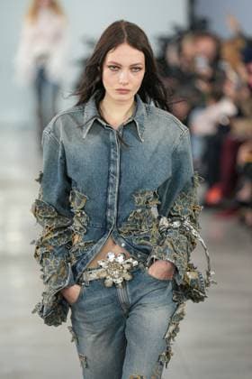 Milan, Milan Women s Fashion Week: Fall Winter 2025 26 - Women s Fashion, Fall Winter 2025 26 - Blumarine fashion show - catwalk in the photo: Model  Copyright: xRiccardoxGIordanox xipa-agency.netx xRiccardoxGIordanox IPA_Agency_IPA54644713
