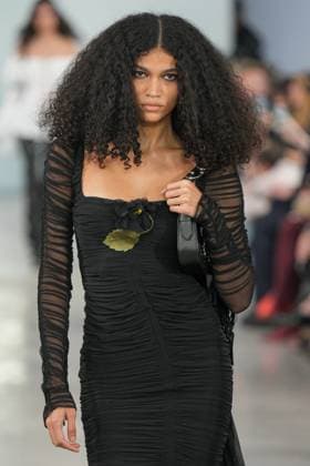 Milan, Milan Women s Fashion Week: Fall Winter 2025 26 - Women s Fashion, Fall Winter 2025 26 - Blumarine fashion show - catwalk in the photo: Model  Copyright: xRiccardoxGIordanox xipa-agency.netx xRiccardoxGIordanox IPA_Agency_IPA54644794
