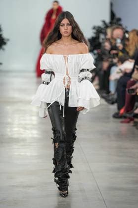 Milan, Milan Women s Fashion Week: Fall Winter 2025 26 - Women s Fashion, Fall Winter 2025 26 - Blumarine fashion show - catwalk in the photo: Model  Copyright: xRiccardoxGIordanox xipa-agency.netx xRiccardoxGIordanox IPA_Agency_IPA54644796