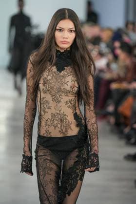 Milan, Milan Women s Fashion Week: Fall Winter 2025 26 - Women s Fashion, Fall Winter 2025 26 - Blumarine fashion show - catwalk in the photo: Model  Copyright: xRiccardoxGIordanox xipa-agency.netx xRiccardoxGIordanox IPA_Agency_IPA54645012