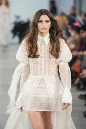 Milan, Milan Women s Fashion Week: Fall Winter 2025 26 - Women s Fashion, Fall Winter 2025 26 - Blumarine fashion show - catwalk in the photo: Model  Copyright: xRiccardoxGIordanox xipa-agency.netx xRiccardoxGIordanox IPA_Agency_IPA54645056