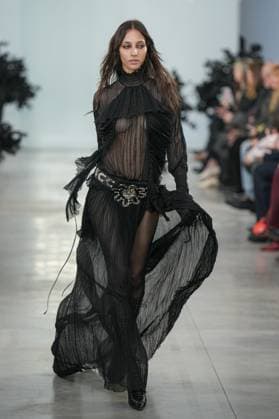 Milan, Milan Women s Fashion Week: Fall Winter 2025 26 - Women s Fashion, Fall Winter 2025 26 - Blumarine fashion show - catwalk in the photo: Model  Copyright: xRiccardoxGIordanox xipa-agency.netx xRiccardoxGIordanox IPA_Agency_IPA54645107