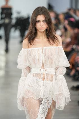 Milan, Milan Women s Fashion Week: Fall Winter 2025 26 - Women s Fashion, Fall Winter 2025 26 - Blumarine fashion show - catwalk in the photo: Model  Copyright: xRiccardoxGIordanox xipa-agency.netx xRiccardoxGIordanox IPA_Agency_IPA54644754