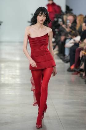 Milan, Italy: Milan, Milan Women s Fashion Week: Fall Winter 2025 26 - Women s Fashion, Fall Winter 2025 26 - Blumarine fashion show - catwalk in the photo: Steinberg Milan Italy  - ZUMAp169 20250227_zea_p169_429 Copyright: xRiccardoxGIordanox