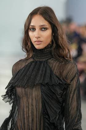 Milan, Milan Women s Fashion Week: Fall Winter 2025 26 - Women s Fashion, Fall Winter 2025 26 - Blumarine fashion show - catwalk in the photo: Model  Copyright: xRiccardoxGIordanox xipa-agency.netx xRiccardoxGIordanox IPA_Agency_IPA54645158