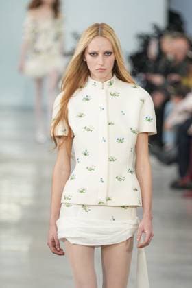 Milan, Italy: Milan, Milan Women s Fashion Week: Fall Winter 2025 26 - Women s Fashion, Fall Winter 2025 26 - Blumarine fashion show - catwalk in the photo: Model Milan Italy  - ZUMAp169 20250227_zea_p169_446 Copyright: xRiccardoxGIordanox