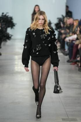 Milan, Italy: Milan, Milan Women s Fashion Week: Fall Winter 2025 26 - Women s Fashion, Fall Winter 2025 26 - Blumarine fashion show - catwalk in the photo: Model Milan Italy  - ZUMAp169 20250227_zea_p169_465 Copyright: xRiccardoxGIordanox