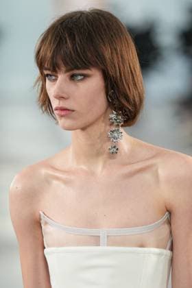 Milan, Italy: Milan, Milan Women s Fashion Week: Fall Winter 2025 26 - Women s Fashion, Fall Winter 2025 26 - Blumarine fashion show - catwalk in the photo: Model Milan Italy  - ZUMAp169 20250227_zea_p169_484 Copyright: xRiccardoxGIordanox