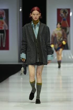 Milan, Milan Women s Fashion Week: Fall Winter 2025 26 - Women s Fashion, Fall Winter 2025 26 - Anteprima fashion show - catwalk in the photo: Model  Copyright: xRiccardoxGIordanox xipa-agency.netx xRiccardoxGIordanox IPA_Agency_IPA54645479