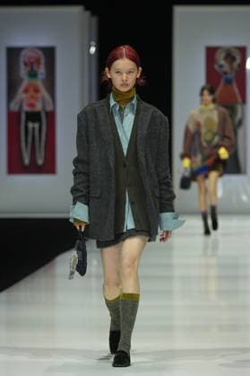 Milan, Milan Women s Fashion Week: Fall Winter 2025 26 - Women s Fashion, Fall Winter 2025 26 - Anteprima fashion show - catwalk in the photo: Model  Copyright: xRiccardoxGIordanox xipa-agency.netx xRiccardoxGIordanox IPA_Agency_IPA54645502