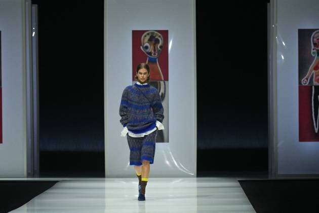 Milan, Milan Women s Fashion Week: Fall Winter 2025 26 - Preview Show - catwalk Milan, Milan Women s Fashion Week: Fall Winter 2025 26 - Women s Fashion, Fall Winter 2025 26 - Anteprima fashion show - catwalk in the photo: Model MILAN Italy  Copyright: xIPA ABACAx