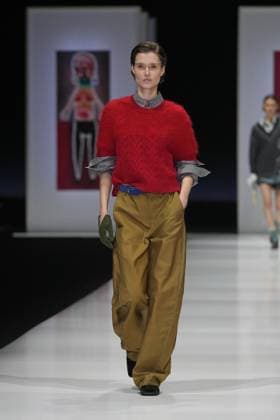 Milan, Milan Women s Fashion Week: Fall Winter 2025 26 - Preview Show - catwalk Milan, Milan Women s Fashion Week: Fall Winter 2025 26 - Women s Fashion, Fall Winter 2025 26 - Anteprima fashion show - catwalk in the photo: Model MILAN Italy  Copyright: xIPA ABACAx