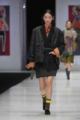 Milan, Milan Women s Fashion Week: Fall Winter 2025 26 - Women s Fashion, Fall Winter 2025 26 - Anteprima fashion show - catwalk in the photo: Model  Copyright: xRiccardoxGIordanox xipa-agency.netx xRiccardoxGIordanox IPA_Agency_IPA54645667