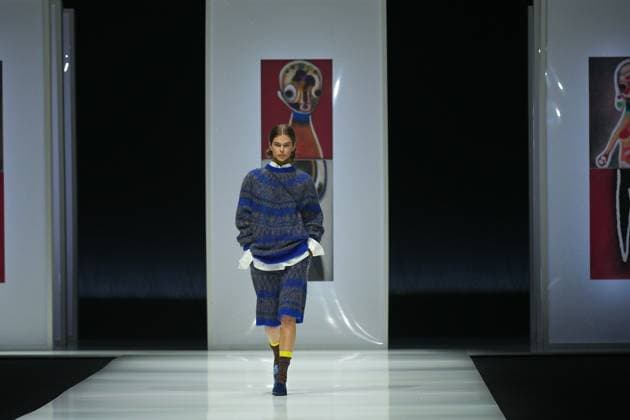 Milan, Italy: Milan, Milan Women s Fashion Week: Fall Winter 2025 26 - Women s Fashion, Fall Winter 2025 26 - Anteprima fashion show - catwalk in the photo: Model Milan Italy  - ZUMAp169 20250227_zea_p169_510 Copyright: xRiccardoxGIordanox