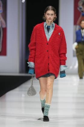 Milan, Italy: Milan, Milan Women s Fashion Week: Fall Winter 2025 26 - Women s Fashion, Fall Winter 2025 26 - Anteprima fashion show - catwalk in the photo: Model Milan Italy  - ZUMAp169 20250227_zea_p169_520 Copyright: xRiccardoxGIordanox