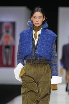 Milan, Italy: Milan, Milan Women s Fashion Week: Fall Winter 2025 26 - Women s Fashion, Fall Winter 2025 26 - Anteprima fashion show - catwalk in the photo: Model Milan Italy  - ZUMAp169 20250227_zea_p169_521 Copyright: xRiccardoxGIordanox