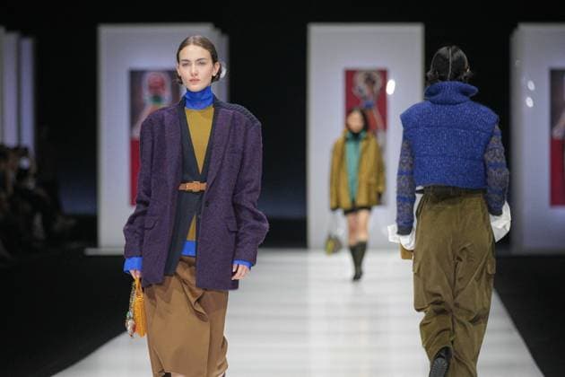 Milan, Milan Women s Fashion Week: Fall Winter 2025 26 - Preview Show - catwalk Milan, Milan Women s Fashion Week: Fall Winter 2025 26 - Women s Fashion, Fall Winter 2025 26 - Anteprima fashion show - catwalk in the photo: Model MILAN Italy  Copyright: xIPA ABACAx