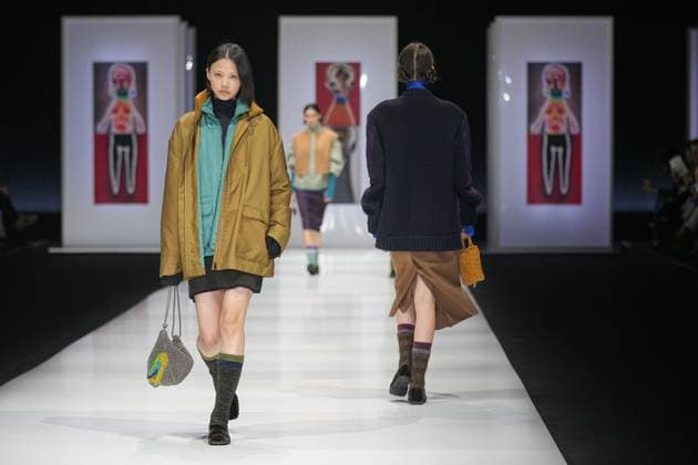 Milan, Milan Women s Fashion Week: Fall Winter 2025 26 - Women s Fashion, Fall Winter 2025 26 - Anteprima fashion show - catwalk in the photo: Model  Copyright: xRiccardoxGIordanox xipa-agency.netx xRiccardoxGIordanox IPA_Agency_IPA54645934