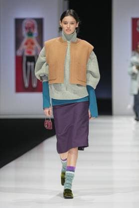 Milan, Milan Women s Fashion Week: Fall Winter 2025 26 - Women s Fashion, Fall Winter 2025 26 - Anteprima fashion show - catwalk in the photo: Model  Copyright: xRiccardoxGIordanox xipa-agency.netx xRiccardoxGIordanox IPA_Agency_IPA54645949