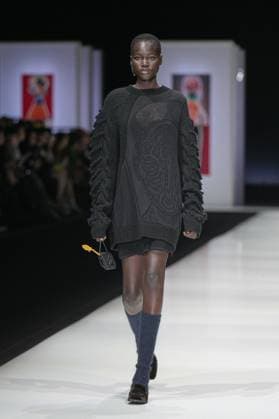 Milan, Milan Women s Fashion Week: Fall Winter 2025 26 - Preview Show - catwalk Milan, Milan Women s Fashion Week: Fall Winter 2025 26 - Women s Fashion, Fall Winter 2025 26 - Anteprima fashion show - catwalk in the photo: Model MILAN Italy  Copyright: xIPA ABACAx