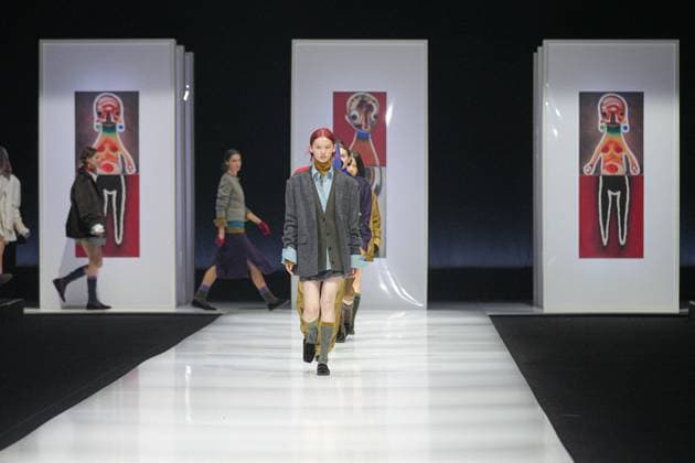 Milan, Milan Women s Fashion Week: Fall Winter 2025 26 - Preview Show - catwalk Milan, Milan Women s Fashion Week: Fall Winter 2025 26 - Women s Fashion, Fall Winter 2025 26 - Anteprima fashion show - catwalk in the photo: Model MILAN Italy  Copyright: xIPA ABACAx