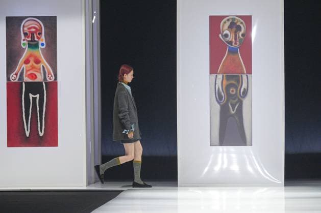 Milan, Italy: Milan, Milan Women s Fashion Week: Fall Winter 2025 26 - Women s Fashion, Fall Winter 2025 26 - Anteprima fashion show - catwalk in the photo: Model Milan Italy  - ZUMAp169 20250227_zea_p169_573 Copyright: xRiccardoxGIordanox