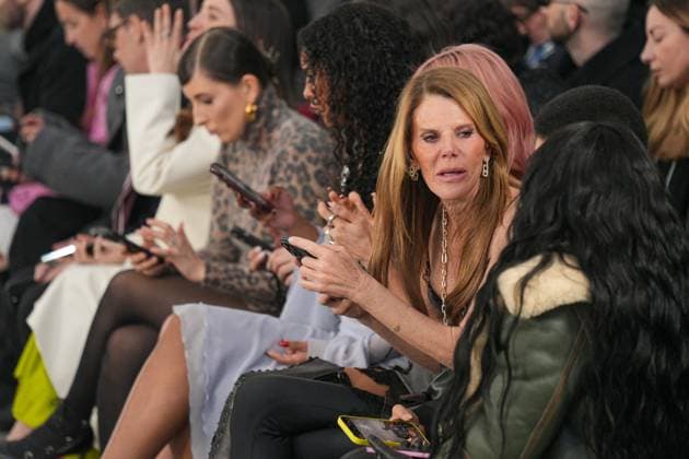 Milan, Milan Women s Fashion Week: Fall Winter 2025 - Blumarine Fashion Show - front row Milan, Milan Women s Fashion Week: Fall Winter 2025 26 - Women s Fashion, Fall Winter 2025 26 - Blumarine fashion show - guests in the photo: Anna Dello Russo MILAN Italy  Copyright: xIPA ABACAx