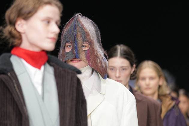 Milan, Italy: Milan, Milan Women s Fashion Week: Fall Winter 2025 26 - Women s Fashion, Fall Winter 2025 26 - Anteprima fashion show - catwalk in the photo: Model Milan Italy  - ZUMAp169 20250227_zea_p169_575 Copyright: xRiccardoxGIordanox