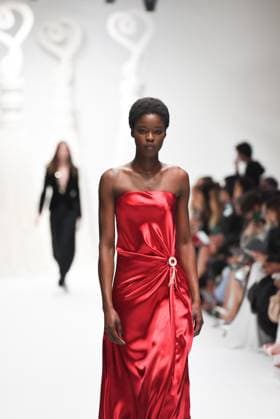 February 27, 2025, Milan, Italy: Models walks the runway at the Genny Fashion Show during Milan Fashion Week Milan Italy - ZUMAs232 20250227_zip_s232_002 Copyright: xErvinxShulkux
