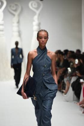 February 27, 2025, Milan, Italy: Models walks the runway at the Genny Fashion Show during Milan Fashion Week Milan Italy - ZUMAs232 20250227_zip_s232_008 Copyright: xErvinxShulkux
