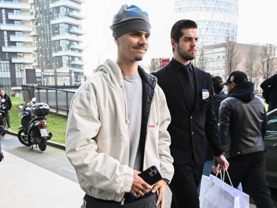 Milan, Milan Women s Fashion Week: exits from Palazzo Parigi In the photo: Romeo Beckham  Copyright: xManuelexMangiarottix xipa-agency.netx xManuelexMangiarottix IPA_Agency_IPA54650157